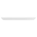 MANTELSDIRECT 60 Inch Floating Fireplace Mantel Wood Shelf in White - Colton from Mantels Direct | Wooden Rustic Wall Shelf Perfect for Décor and Electric Fireplaces