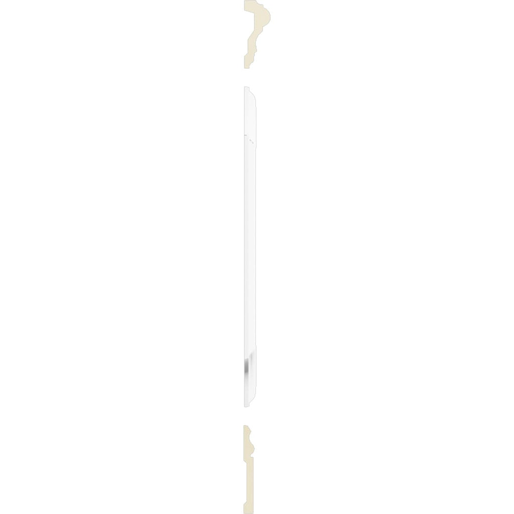 WPKUSC041P032 94 1/2"L (Adjustable 32"H to 36"H) Ashford Scalloped Panel Traditional Wainscot Paneling Kit