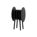 YGwnjqr Cd Rack Floor Standing Creativity Vinyl Record Cabinet Wooden Bookcase Magazine Storage Rack,Black