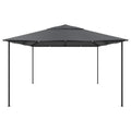 Xhnifbn Anthracite Steel Large Foldable Gazebo 13.1x13.1x9.8 ft Outdoor Canopy for Backyard Patio Pergola Style Shelter for Parties Weddings Camping Gatherings
