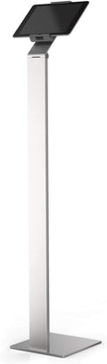 Durable Floor Stand Tablet Holder, Silver/Charcoal Gray