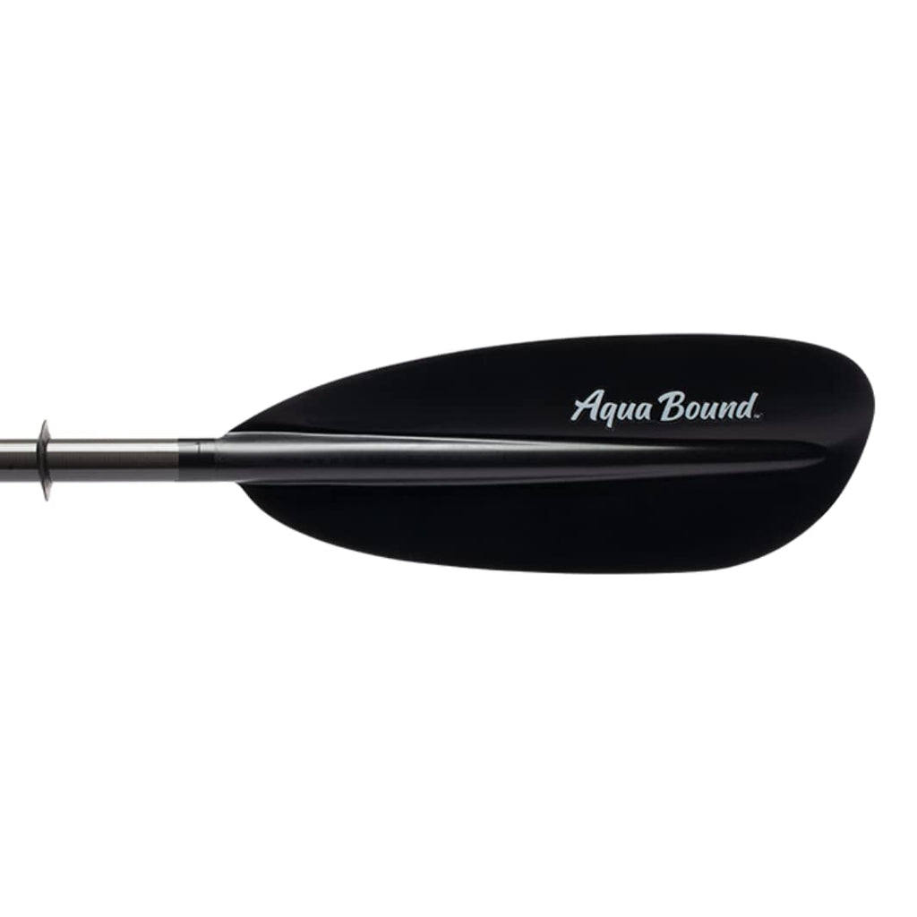 AQUA BOUND Sting Ray Carbon 2-Piece Kayak Paddle with Posi-Lok™ Ferrule, Carbon Shaft, Reinforced Nylon Dihedral Blades for Flatwater Touring and Kayak Fishing (230 cm)