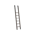 Starlight Toulouse Metal Rolling Ladder, 90" H, 8-Foot Tall Bookcase Companion, Finished on All Sides, Durable Construction, Black