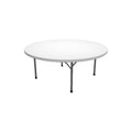 Mayline Event Series Round Folding Table 72"Dia., White Top/Dark Gray Base