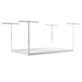 SafeRacks 4x6 Overhead Garage Storage Rack - Heavy Duty Steel Ceiling Mount Storage Shelves with 500 lb Capacity - Adjustable, Garage Overhead Storage, 18"-33" 2 Pack