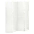 Outdoor/Indoor Room Divider, Room Screen Divider Wall Protection Privacy Furniture Indoor Bedroom, 4-Panel Room Divider White 63"x70.9" Steel
