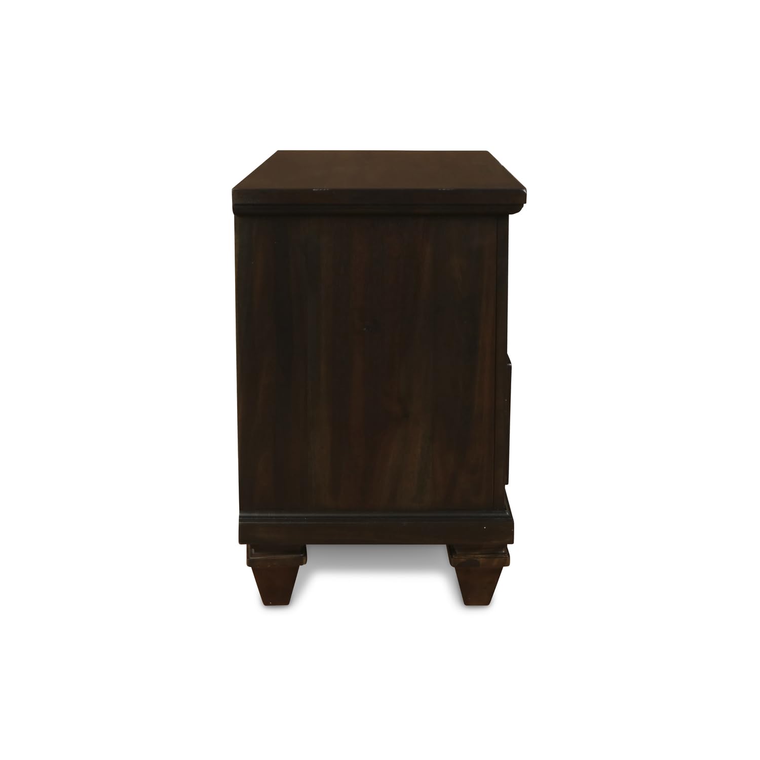 New Classic Furniture Sevilla Wood 2-Drawer Nightstand, Walnut