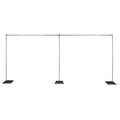 Crowd Control Center Pipe and Drape Backdrop Photobooth Wedding Party Convention Tradeshow Kit Framework ONLY (8x20Fixed) Upgraded Version