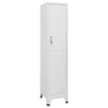 Gecheer Steel Locker Cabinet, Large Storage with Lockable Door, 15inx17.7inx70.9in, Grey Matte Finish, for Office or Sports Changing Rooms