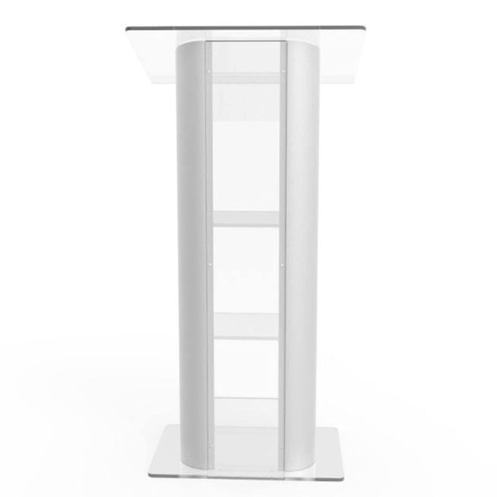 LaseVe Podium Large Acrylic Podium, Hotel Reception Desk, Wedding Church Podium, Transparent, Suitable for Reception Hostess Desk for Church School Stage Events