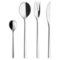 Degrenne Fuse French Cutlery Set - 24 Piece Luxury Silverware Set for 6, Includes Forks, Spoons & Knives, Stainless Steel Flatware, Made in France, Dishwasher Safe