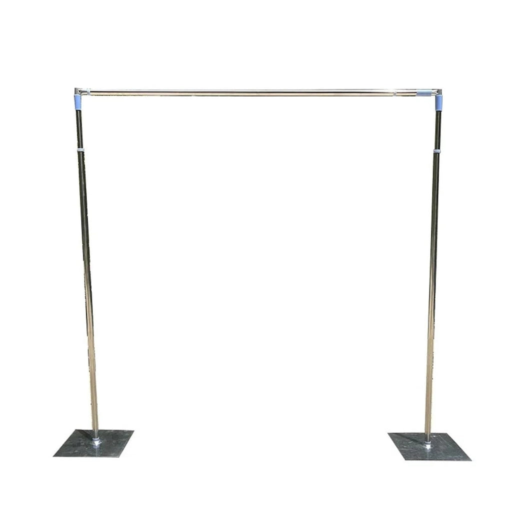 Wedding Square Wrought Metal Frame Arch Adjustable Backdrop Curtain Stand Flower Yarn Shelf Party Events DIY Decoration(3M x 3M)
