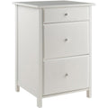 Pemberly Row 3-Drawer Transitional Wooden File Cabinet, Composite Wood, White Finish, 30.7" H x 20.8" W x 20.2" D, Storage for Legal and Letter Files, Home or Office Use