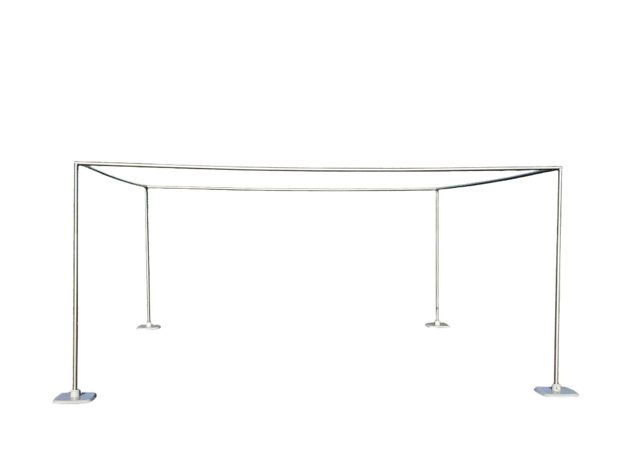 15x15Ft Square Backdrop Stand Kit Heavy Duty, 5-8' H x 5-19' W Square Adjustable Pipe and Drape Aluminum Frame, Backdrop Holder for Event, Wedding, Party, Photography, Trade Show, B-Day, Banquet Decor