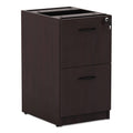 Alera Alera Valencia Series Full Pedestal File, Left Or Right, 2 Legal/Letter-Size File Drawers, Mahogany, 15.63" X 20.5" X 28.5"
