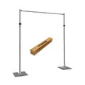 Pipe and Drape Adjustable Uprights, Crossbars,Bases & Hangers - Drape Systems for Backdrops, Trade Shows, Events, Photo Booths and Decorations by CITNAMOR (10' Tall x 10' Wide Kit)