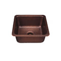Thompson Traders – Rivera Dual Mount Bar Sink, 17 x 15 in, Hammered Antique Copper