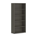 HON Mod Bookcase, Five-Shelf/4 Adjustable, 30w x 13d x 65h, Slate Teak