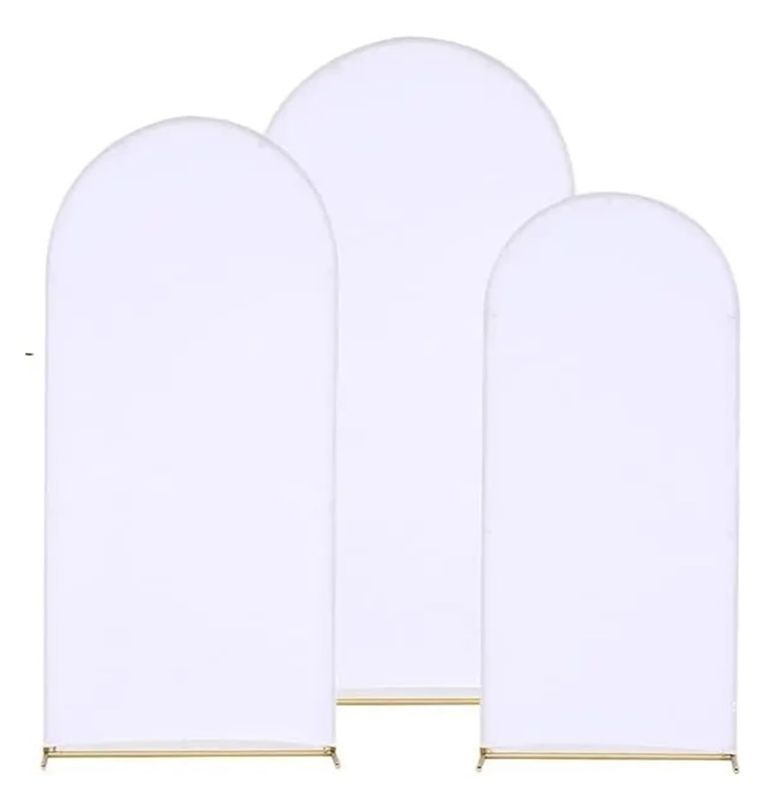 Metal Wedding Arch Backdrop Stand with Cover Backdrop Stand for Birthday Party Ceremony Anniversary Celebration Door Arch Frame(Frame with Cover)