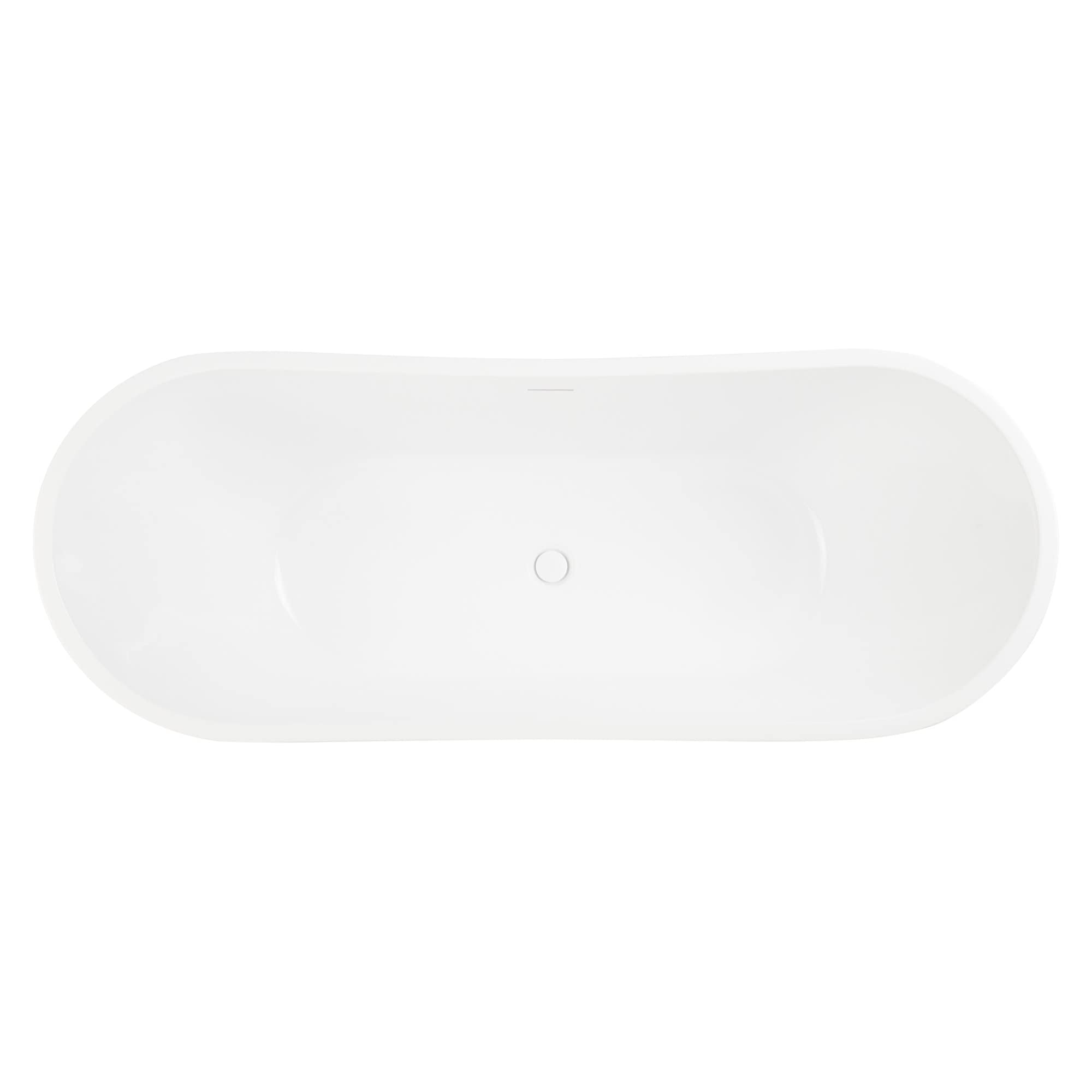 Signature Hardware 445130 Sheba 72" Acrylic Soaking Double Slipper Freestanding Tub