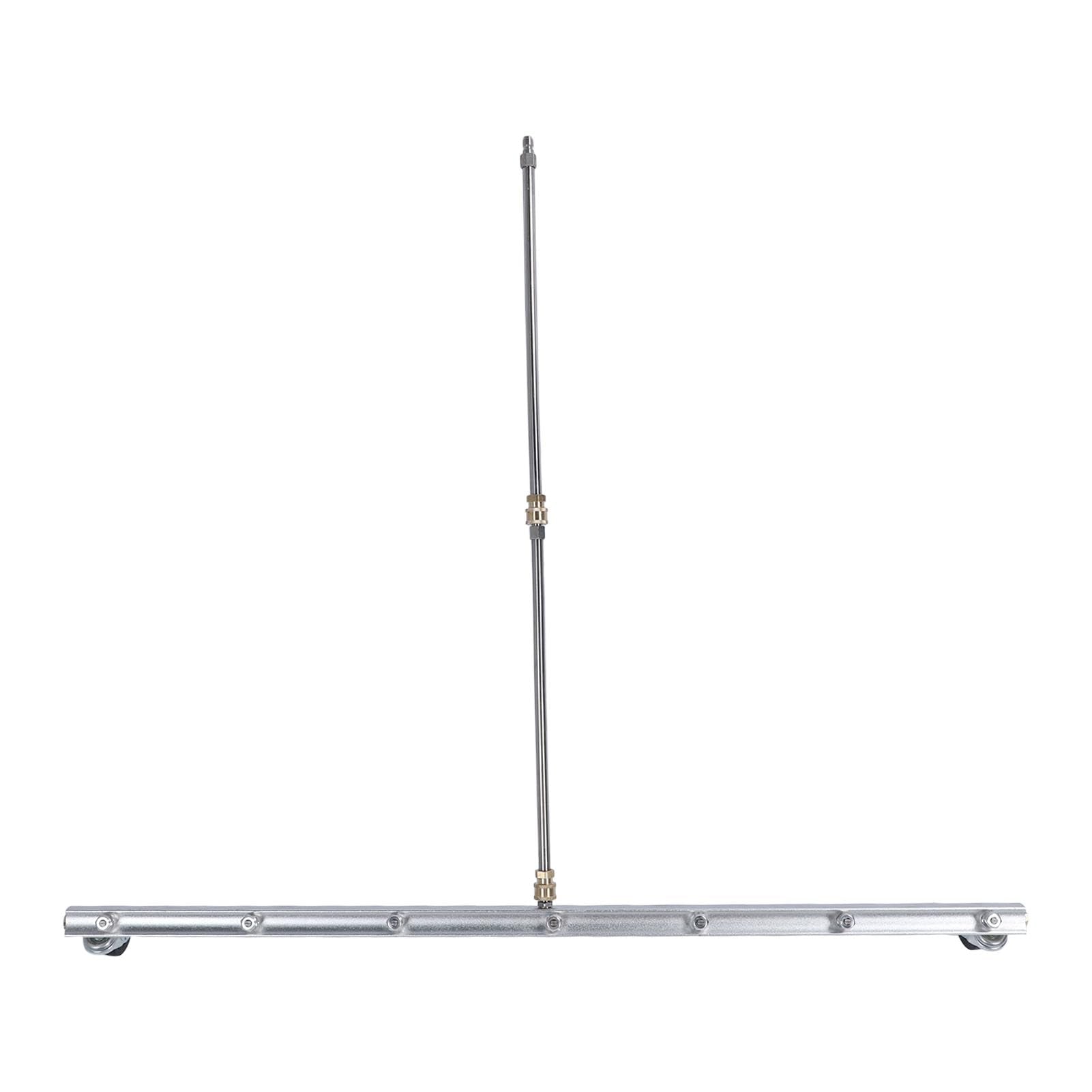 39.37inch Pressure Washer Cleaner, Power Pressure Washer Attachment, Stainless Steel Water Broom with 1/4inch Quick Connector, Surface Cleaner for Household and Business Use (for Undercarriage