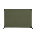 Versare 4' x 6' Two-Position Value Partition (Olive) | Mobile Canvas Panel Screen | Portable Room Divider | Flame Resistant Polyester Canvas Panels (VP4)