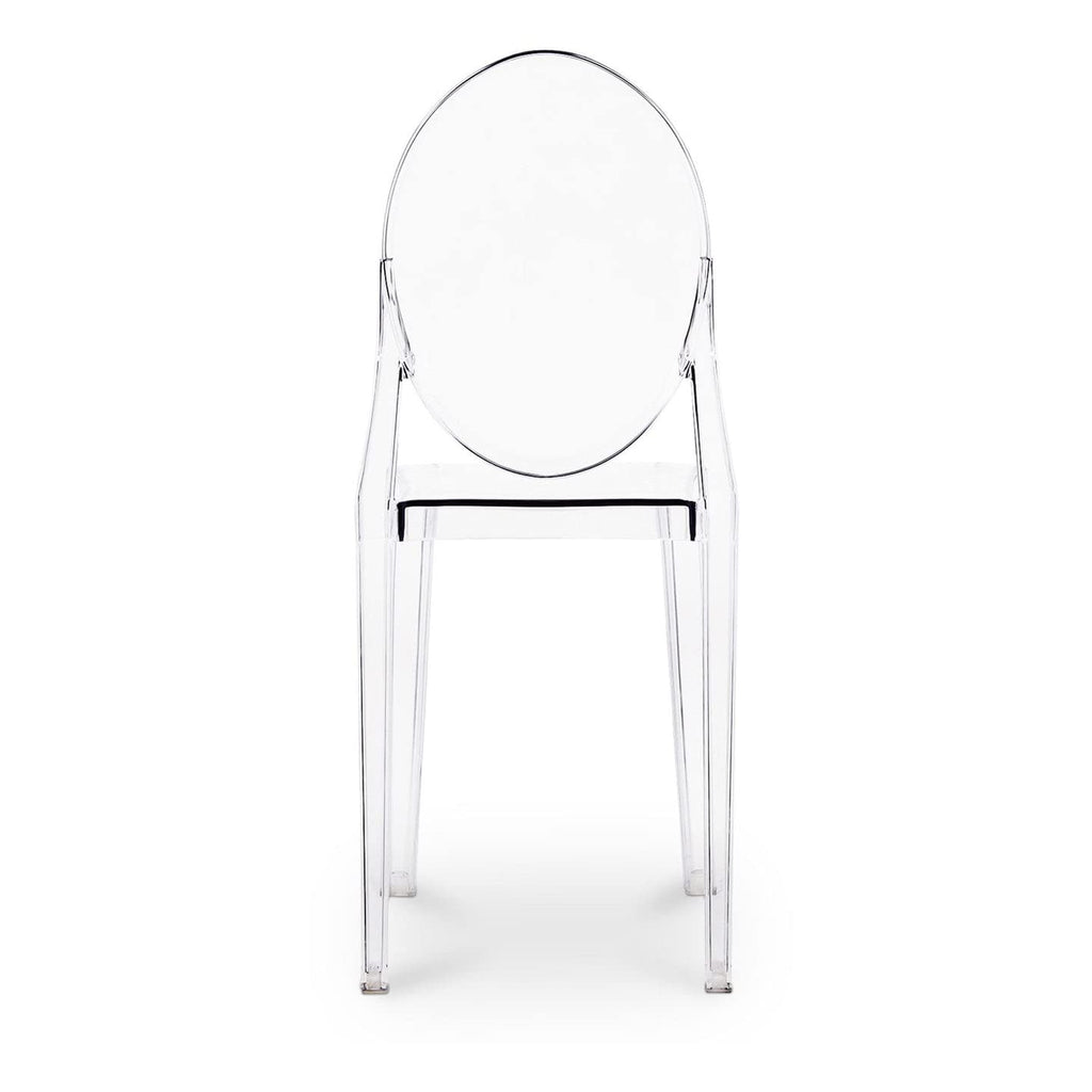 Aron Living 18.5" Mid-Century Plastic Crystal Dining Chairs in Clear (Set of 2)