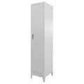 Tidyard Large Steel Locker Cabinet, Industrial Grey Rectangular Metal Storage with Cam Lock for Office, Utility Room and Sports Changing, 18x15x70.9 Inches