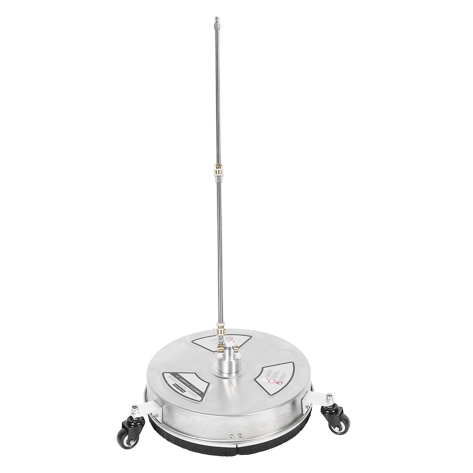 Cosiki 15 Pressure Washer Surface Cleaner, Stainless Steel Power Washer Accessory, 4 Wheels Cleaner with 1 4 Quick Connect Interface, Ideal for Driveways, Sidewalks, Patios & Decks,