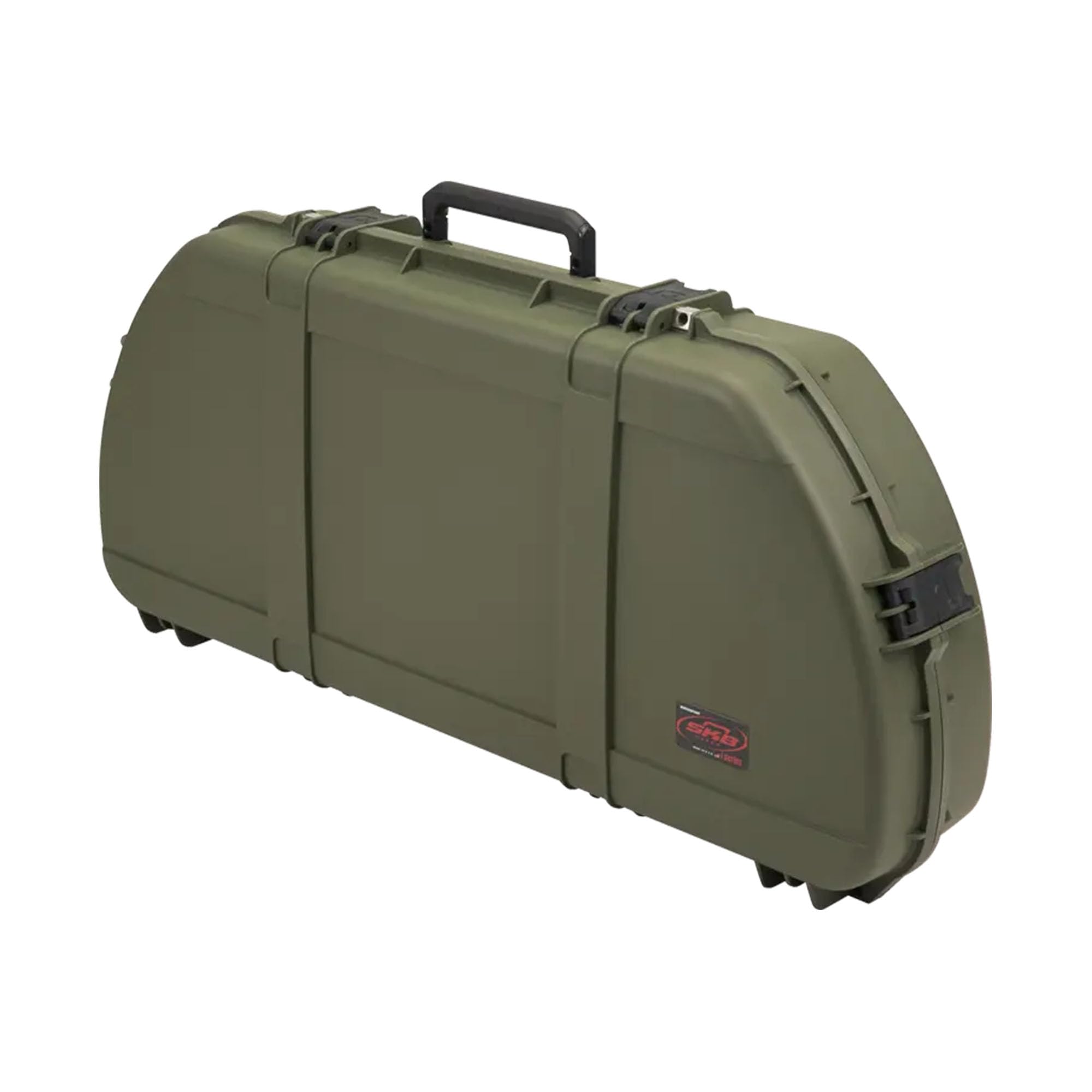 SKB Hard Protective Storage Case for Archery Bow and Arrows, iSeries Shaped Bow Case, Green - Quiver Holder and Gear Box for Hunting Accessories