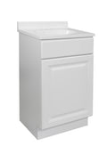 Design House Wyndham 19 Inch Bathroom Vanity with Cultured Marble Vanity Top - Unassembled Bathroom Vanity with Sink, White