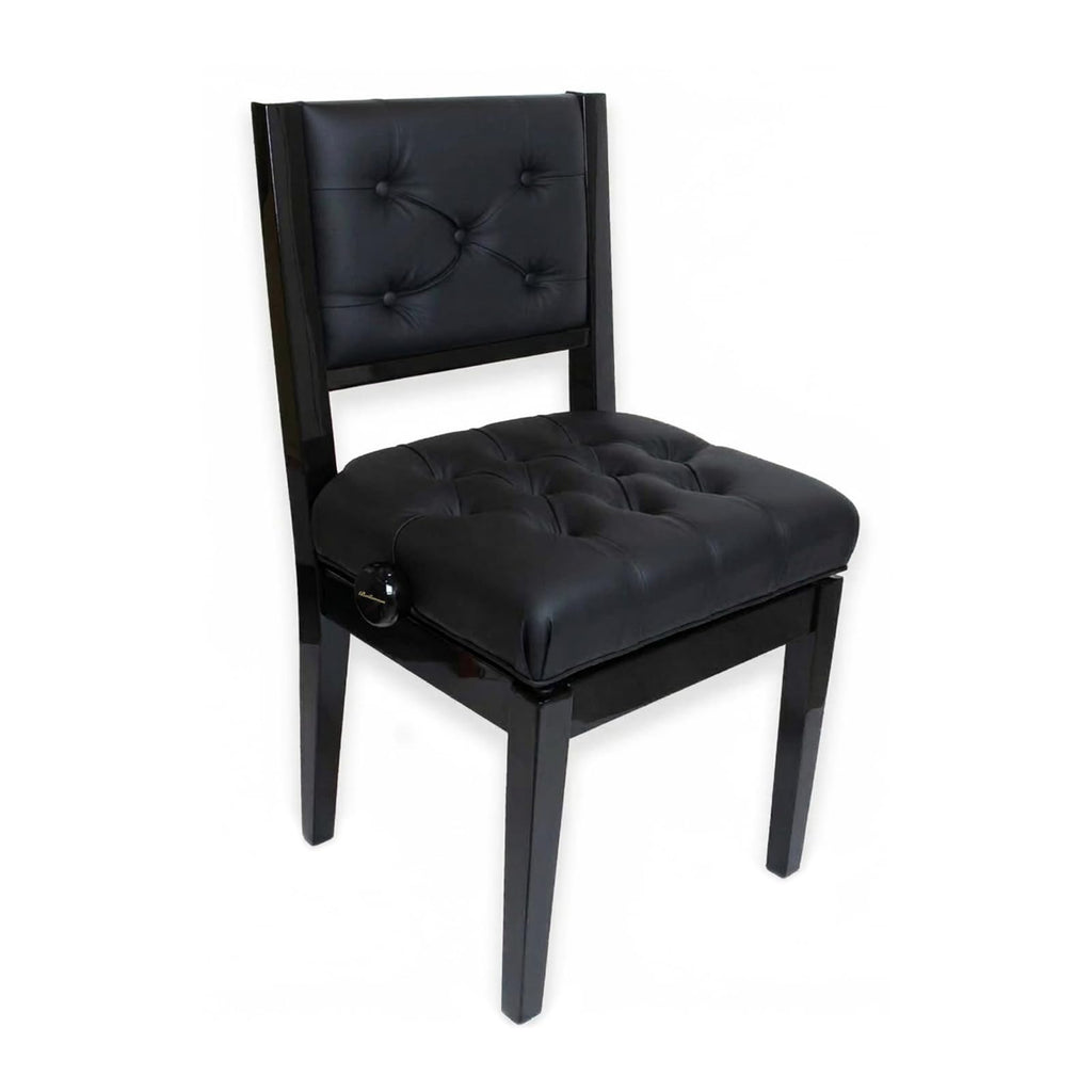 Bailanoom Adjustable Piano Chair Bench with Back Support,Black Piano Stool Music Bench,Musician Chair