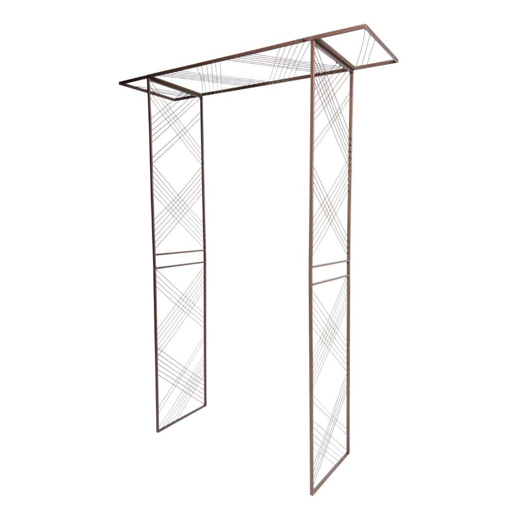 Gardener's Supply Company Modena Arch | Flat Top Garden Arch Made of Durable Powder-Coated Steel Perfect for Garden Entrance or Support for Climbing Plants & Vines