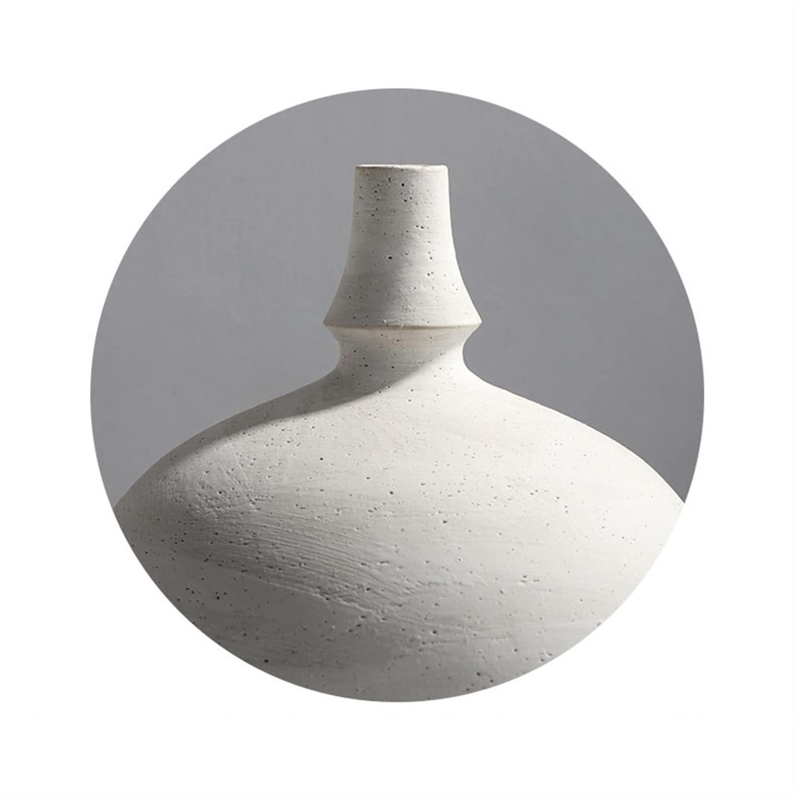 Large Ceramic Antique Stoneware Vase, Handcrafted Porcelain Flower Vase for Living Room, Bedroom, Office