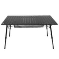 HYUIO Outdoor Egg Roll Table Folding Table and Chair Aluminum Alloy Table Picnic Table Barbecue Camping Table