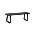 Salsbury Aluminum Locker Bench - 60 Inches Wide - 14" Deep - Black - Free Standing