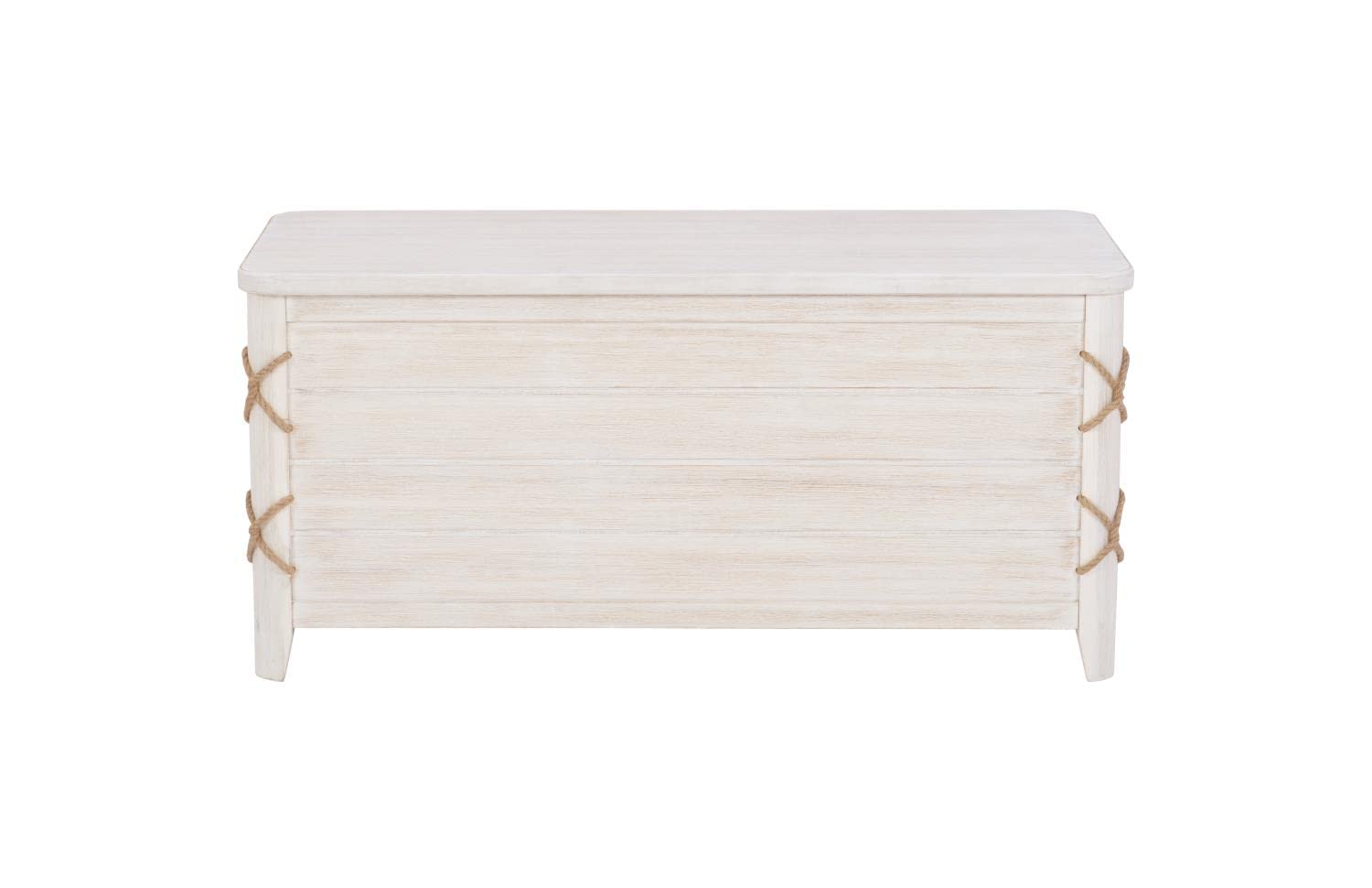 Linon Brosnan Rope Cedar Chest White