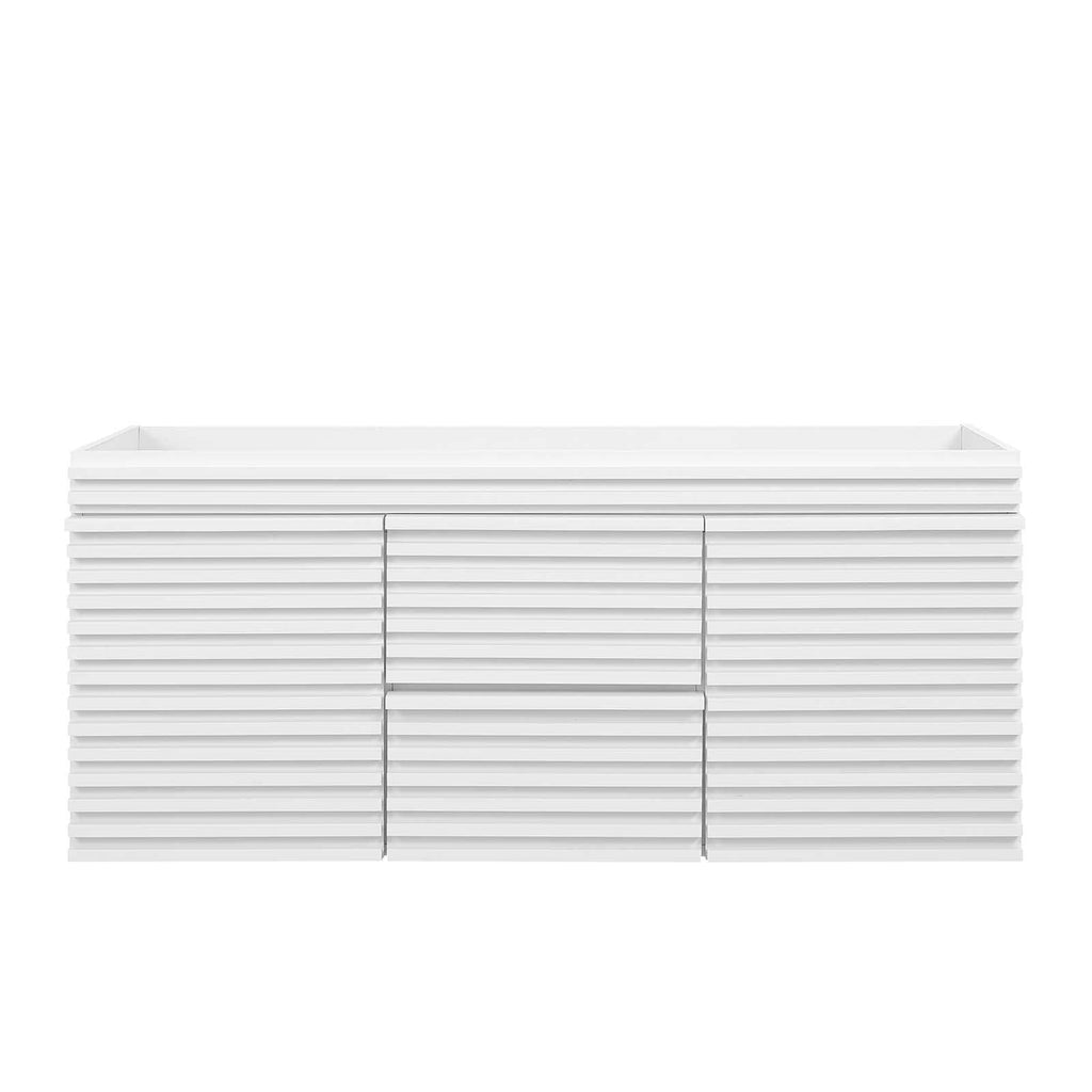 Modway Render 48" Double Sink Compatible (Not Included) Bathroom Vanity Cabinet in White