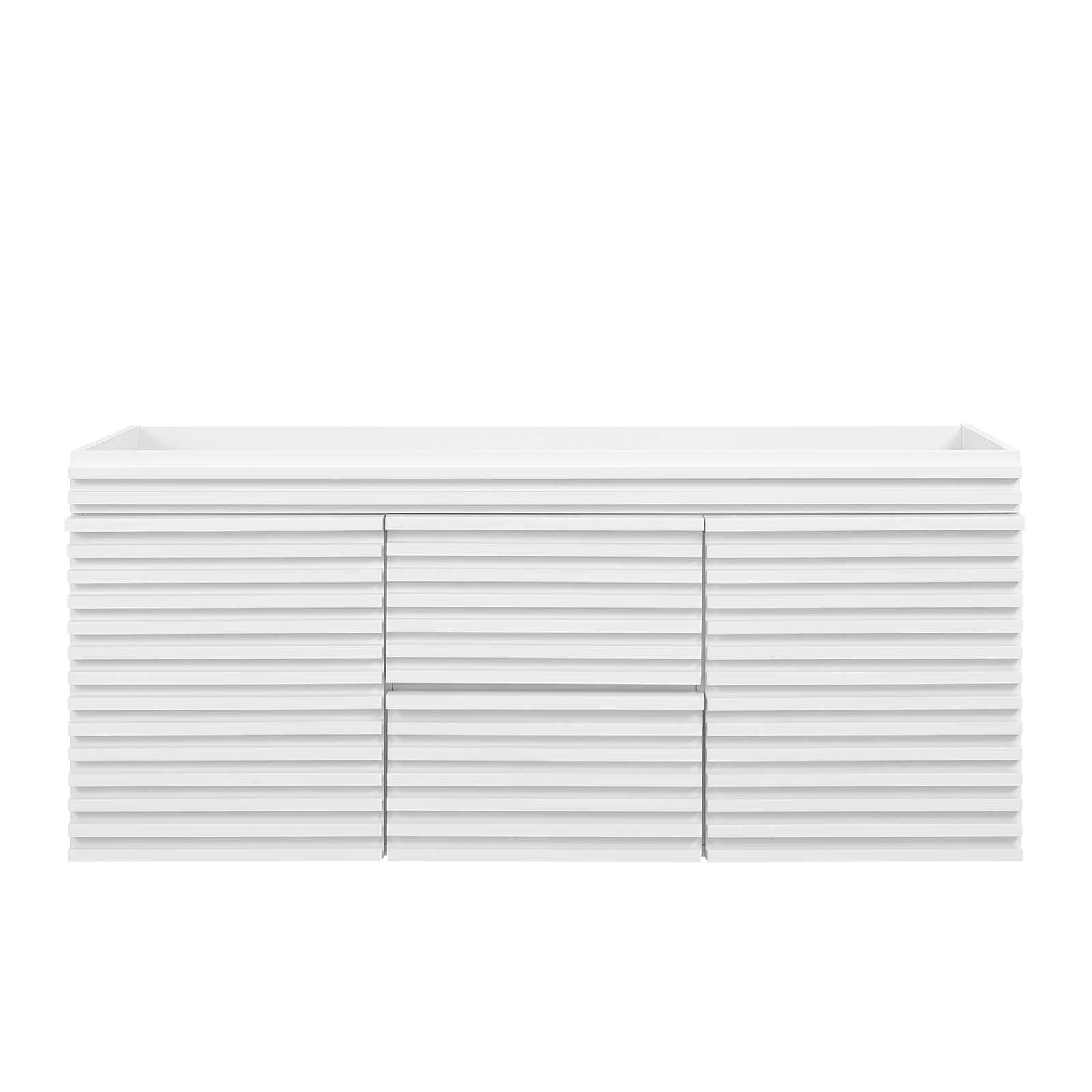 Modway Render 48" Double Sink Compatible (Not Included) Bathroom Vanity Cabinet in White