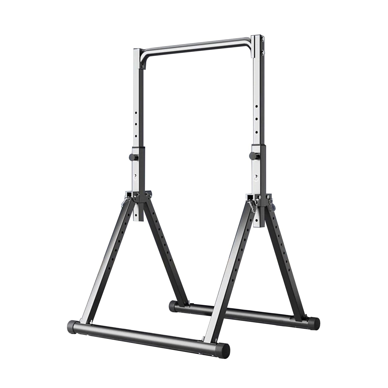 Freestanding Pull Up Bar Foldable Power Tower Dip Station Adjustable Dip Bar Strength Training Equipment For Home Gym Support 1100lbs Black