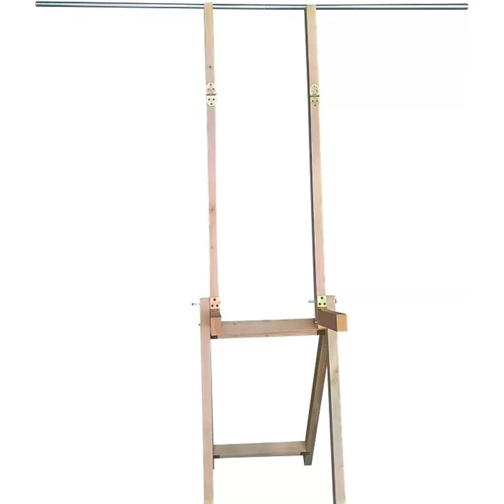 XingLi Wooden Archery Target Stand for Backyard Targets Shooting Adjustable Foldable Adjustable Mobile Straw Targets Stand, Portable Support Frame with Archery Backstop Heavy Duty Arrow Netting