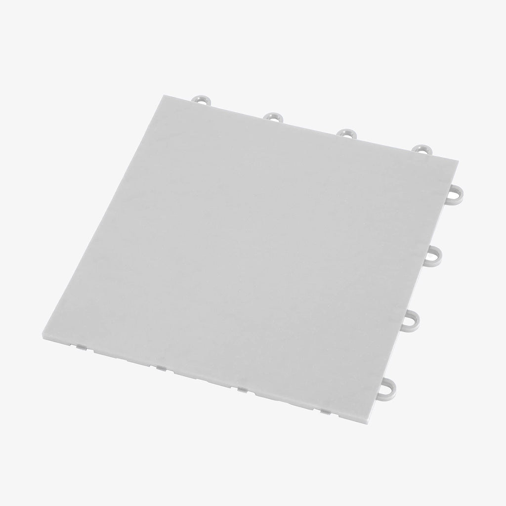 IncStores 3/8 Inch Thick Indoor Basketball Court Flooring | Build The Ultimate Space for Basketball, Tennis, and More with Moisture-Resistant Plastic Floor Tiles | Gunmetal, 104 Tiles