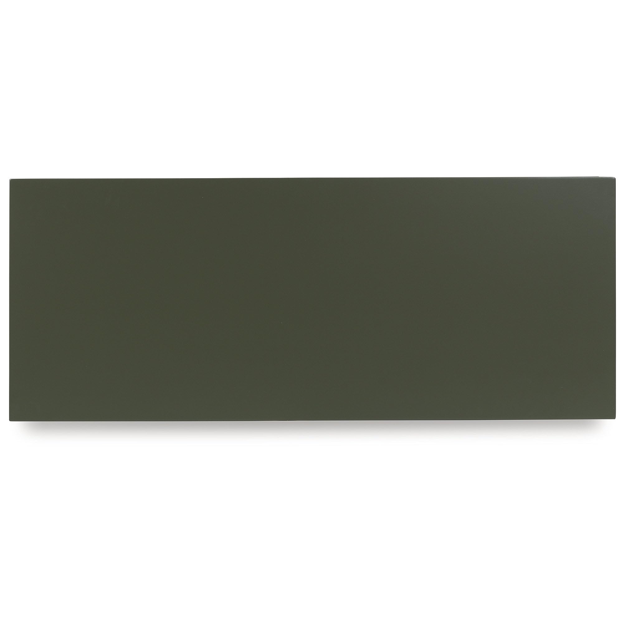 Signature Design by Ashley Geirwood Contemporary Accent Cabinet with Shelf and Geometric Pattern, Green