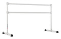 VITA Barre Portable Freestanding Double Ballet Barre, Extreme, 6 Ft Bars, Satin Silver, Steel | Fixed Height, Made in USA, Home or Gym Exercise Equipment for Kids & Adults | Dance, Fitness, Pilates