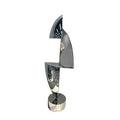 304 Stainless Steel Abstract Metal Sculpture, Modern Art Statue for Home, Office, Living Room, or Industrial Decor