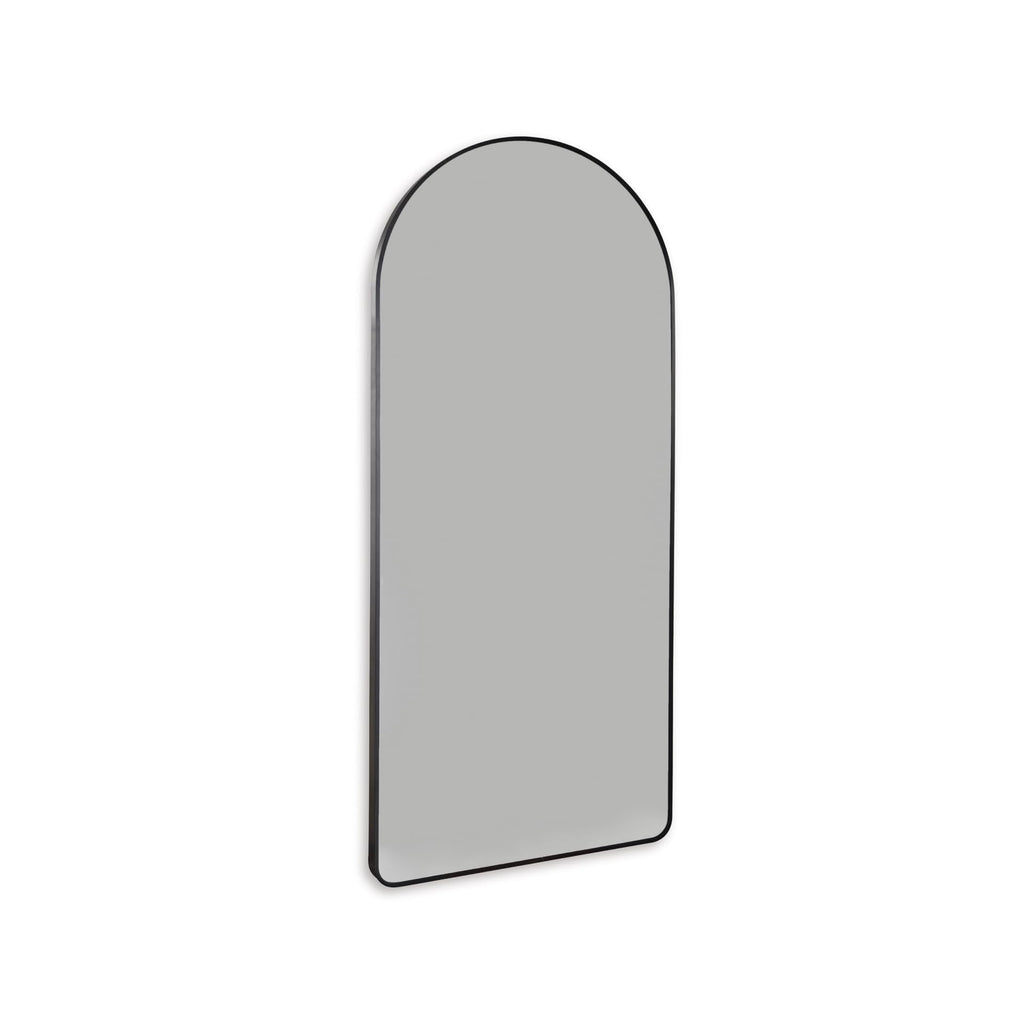 Signature Design by Ashley Sethall Casual Full Length Arched Floor Mirror with Thin Frame, Black