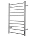 BLARALA Heated Towel Racks for Bathroom, Wall Mounted Electric Towel Warmer Racks with Timer & Temperature Control, 10 Bar Stainless Steel Towel Heater for Bathroom, Brushed Silver, Plug-in