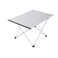 U5GAAALPPQ9 Portable Lightweight Camping Table Folding Aluminum Picnic Table Lightweight Compact Roll Up Tables Perfect for Outdoor Hiking BBQ Backpacking (69 * 47cm)