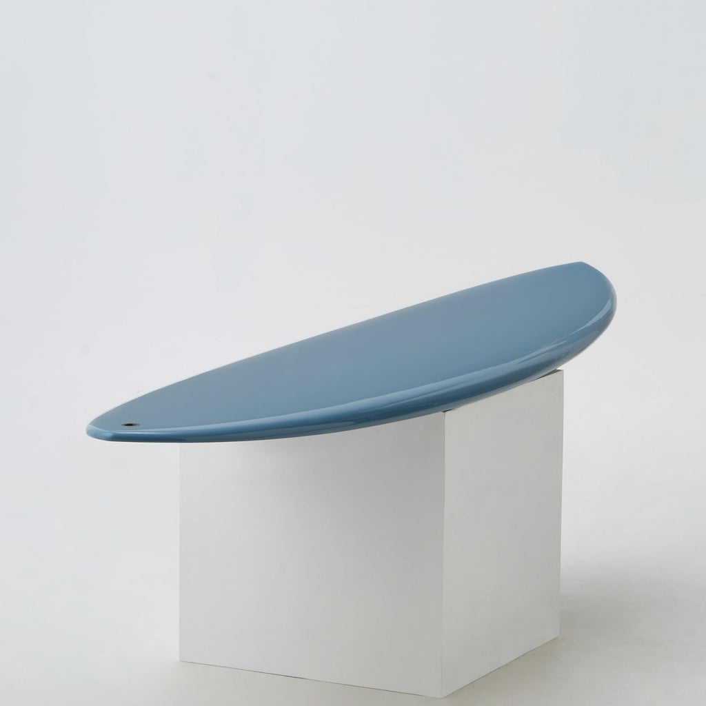 nanazero Wood Skin Surfboard Mid Length MID02 Twin 6'8" Graysh Blue, Durable and Light-Weight Structure, Twin Pin