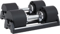 SNODE AD80 Drop Resistance 80 lbs Adjustable Dumbbell Set- Exhaustion Training Weights Adjustable Dumbbells- Cast Iron Plates, Iron Cradle, Anti-Slip Metal Handle, Compact Design, Fast Adjust